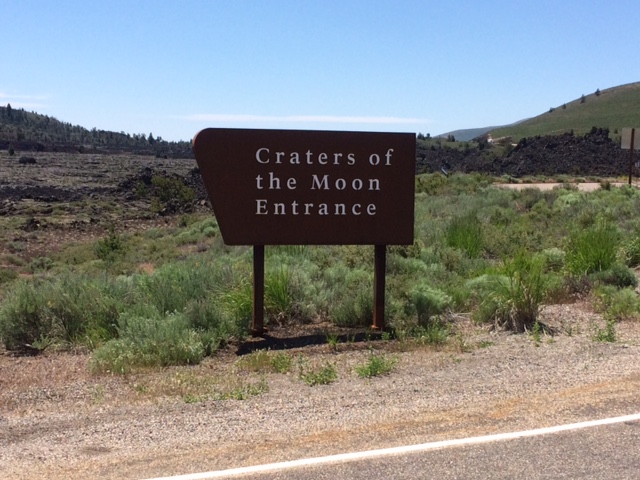 Craters of the Moon sign