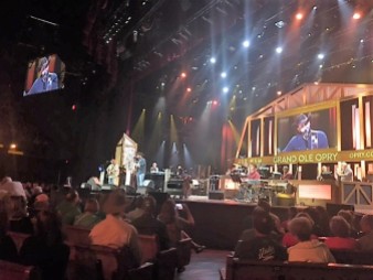 The stage of the Grand Ole Opry